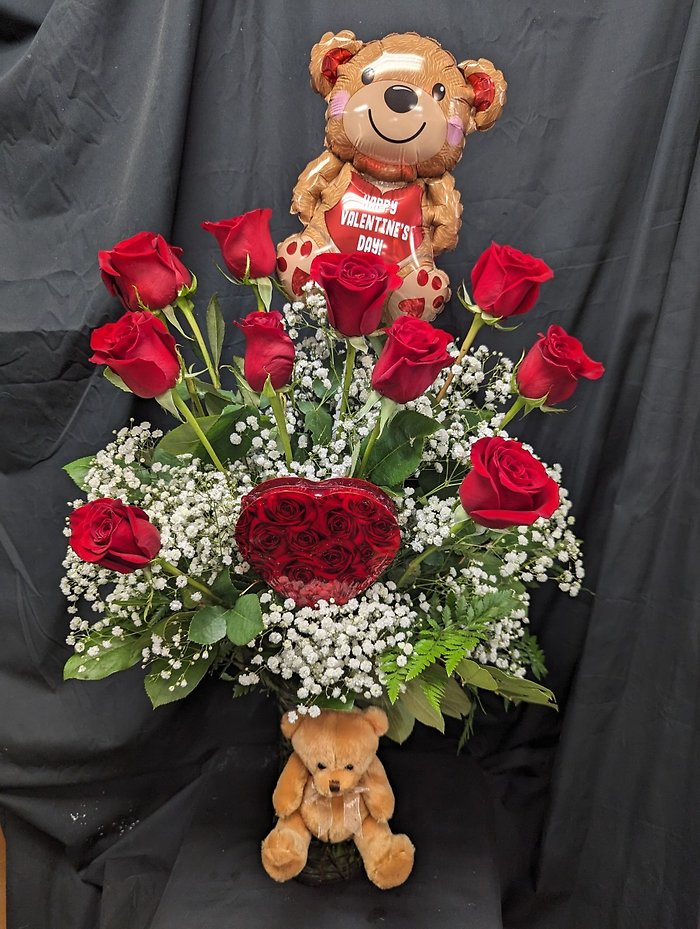 Doz. Roses Valentines Package