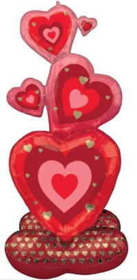 Jumbo Bear With Rose Heart (Red)