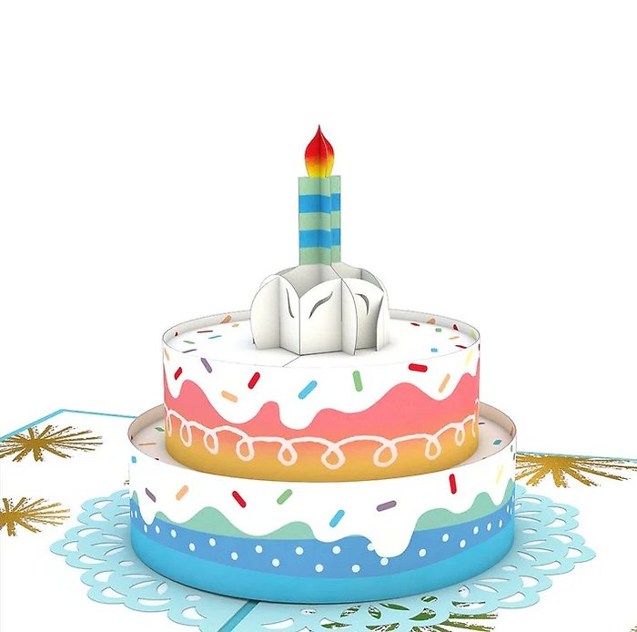 LovePop Happy Birthday Cake 3D card
