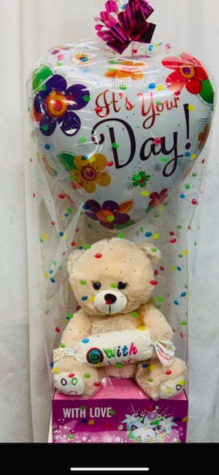 It\'s Your Day Plush Balloon Gift Set