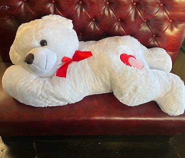 3ft Pillow Bear (White)
