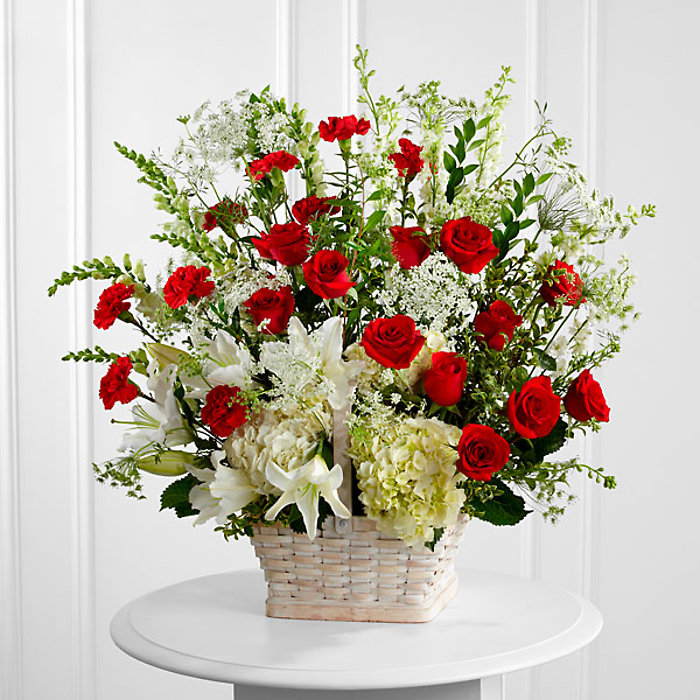 In Loving Memory Basket Arrangement