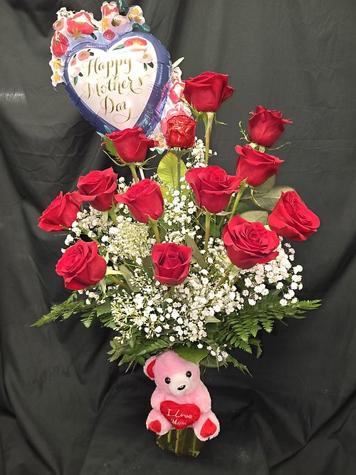 \"I Love Mom\" Mother\'s Day Rose Gift Set