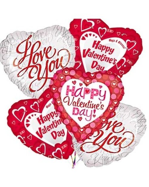 Valentine\'s Day Balloon Bouquet