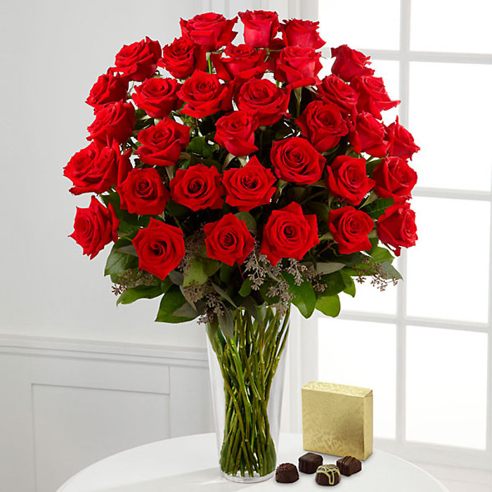 Long Stem Red Rose Bouquet