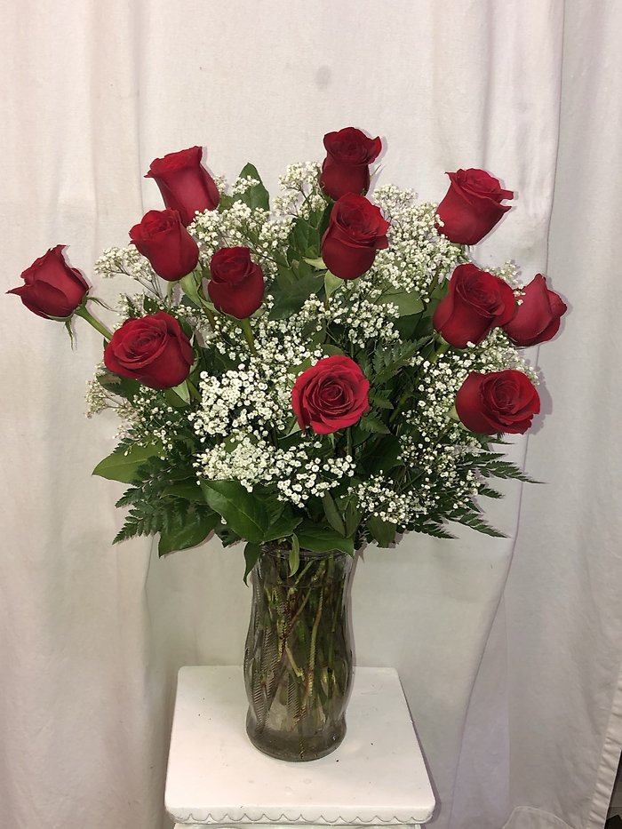 Long Stem Dozen Red Roses