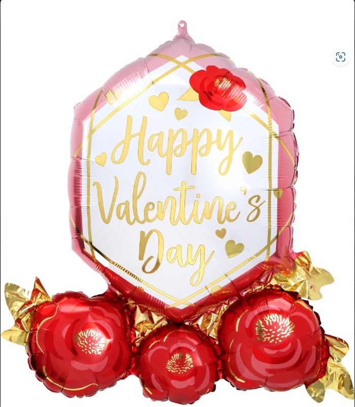 33in Valentine\'s Day Gem Stone Jumbo Balloon