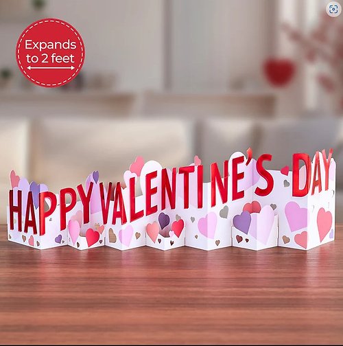 LovePop Happy Valentine\'s Day LOOOOOONG CARD