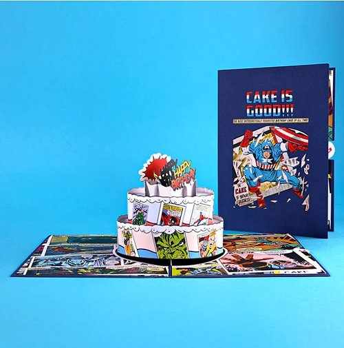 LovePopMarvel Comic Birthday Cake