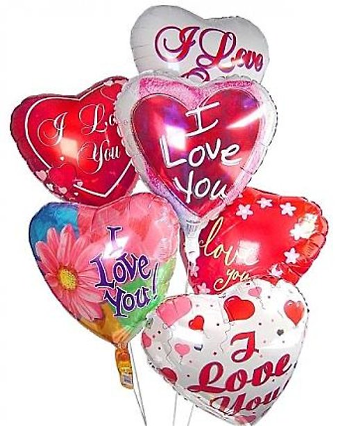 I Love You Balloon Bunch