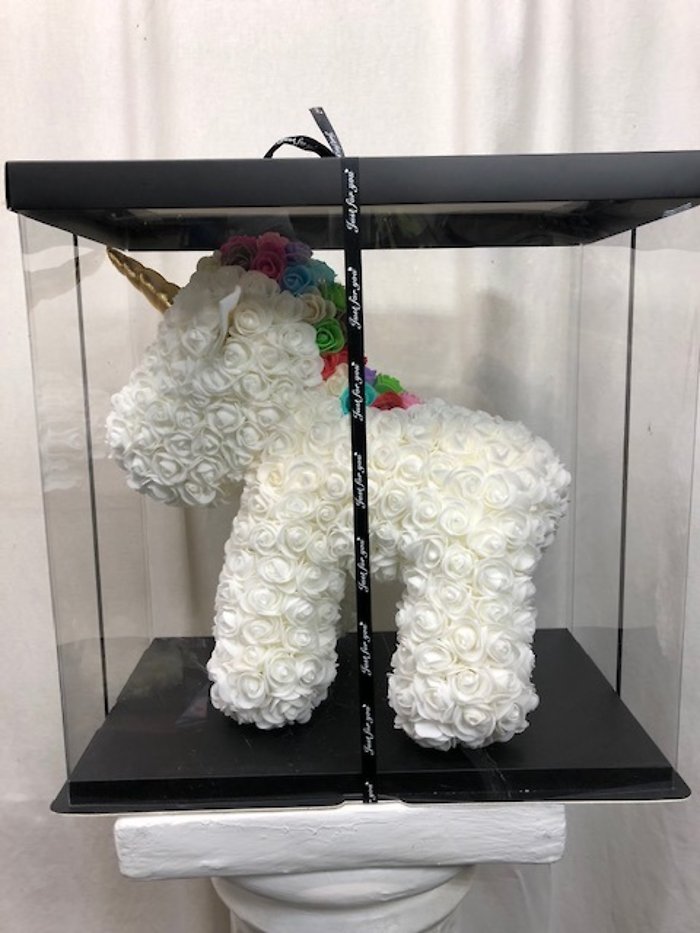 Rose Heart White Unicorn