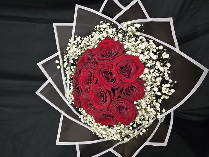 The PhotoShoot Doz Wrapped Roses