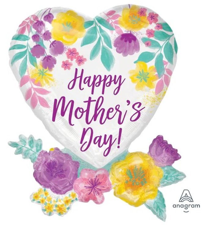 Mother\'s Day 32\" Balloon Watercolor Flower