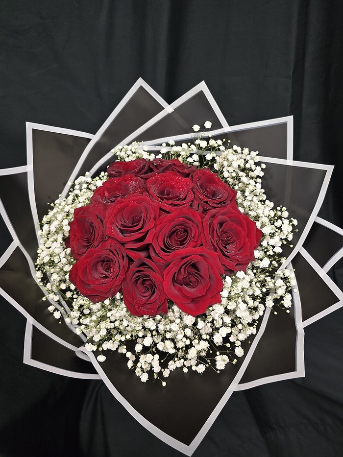 The PhotoShoot Doz Wrapped Roses