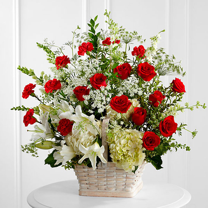 In Loving Memory Basket Arrangement