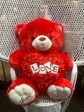 Bear w/ Rose Heart (Red)