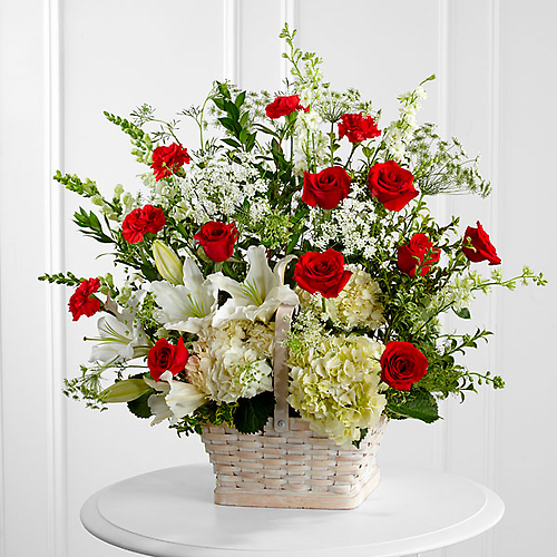 In Loving Memory Basket Arrangement